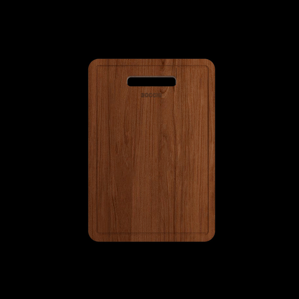 Wooden Cutting Board/Cover for Baveno w/ Handle - Sapele Mahogany for 1633 sinks