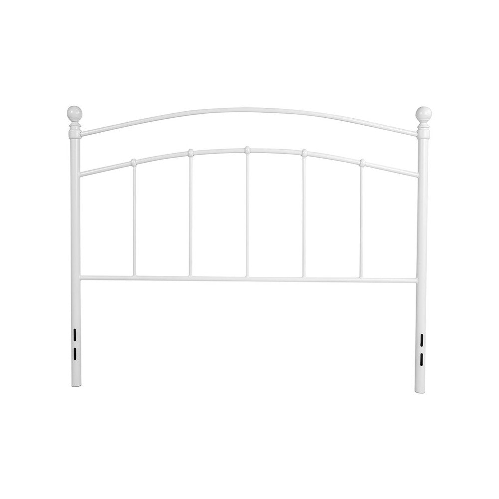 Woodstock Decorative White Metal Full Size Headboard