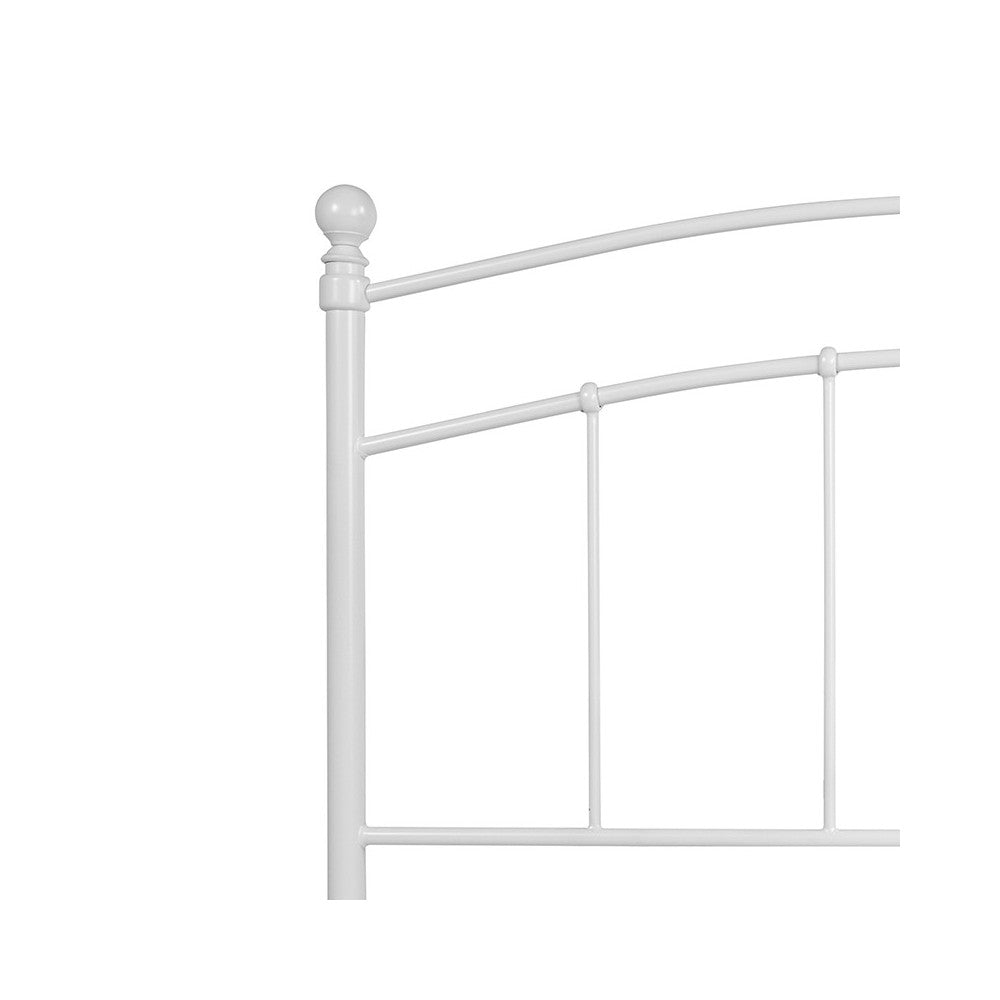 Woodstock Decorative White Metal Queen Size Headboard