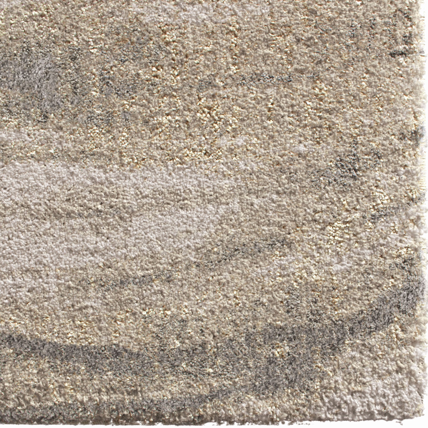 Orian Super Shag Sycamore Ivory 108"X156"
