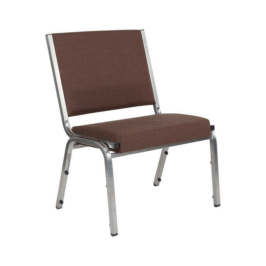 1500 lb. Rated Brown Antimicrobial Fabric Bariatric Medical Reception Chair