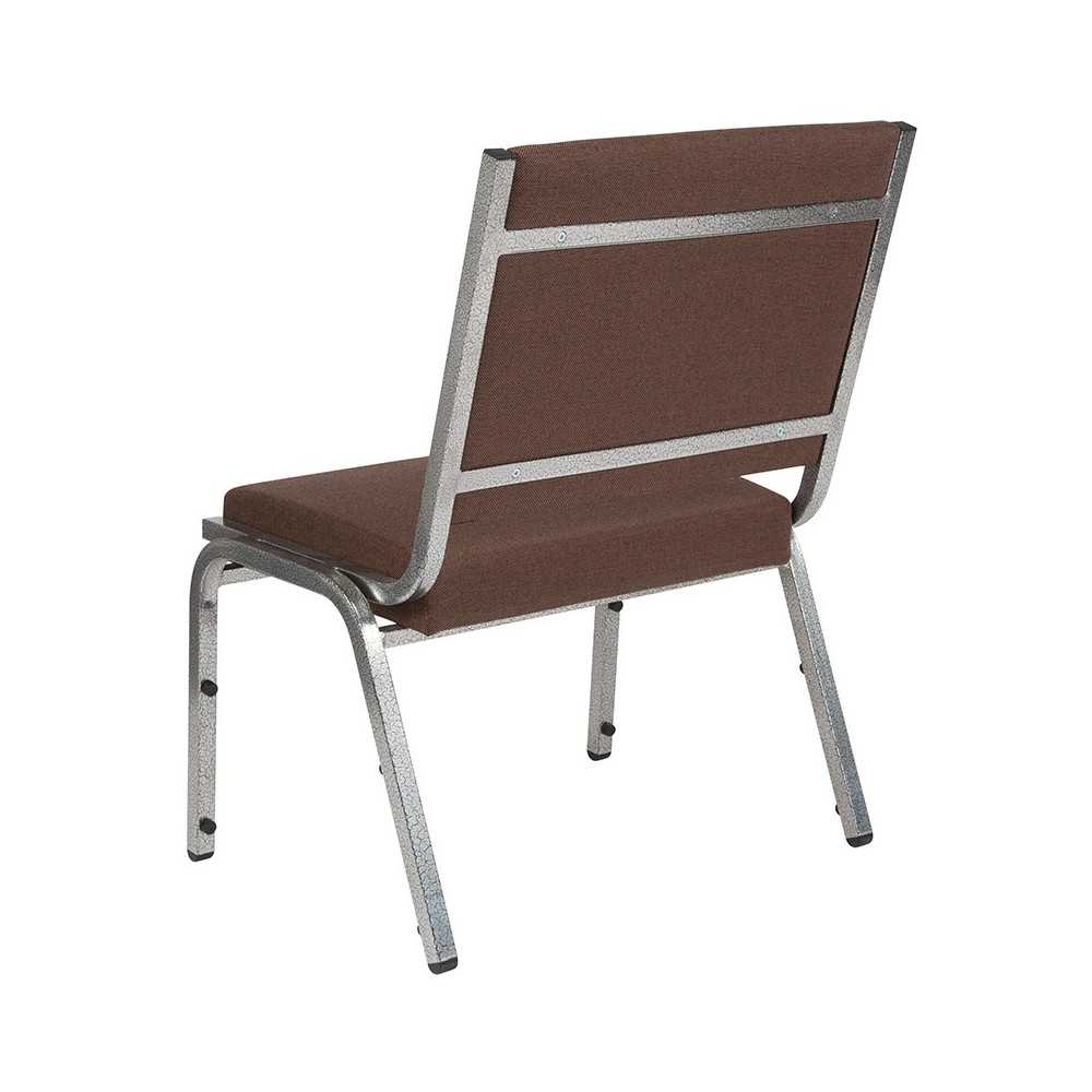1500 lb. Rated Brown Antimicrobial Fabric Bariatric Medical Reception Chair