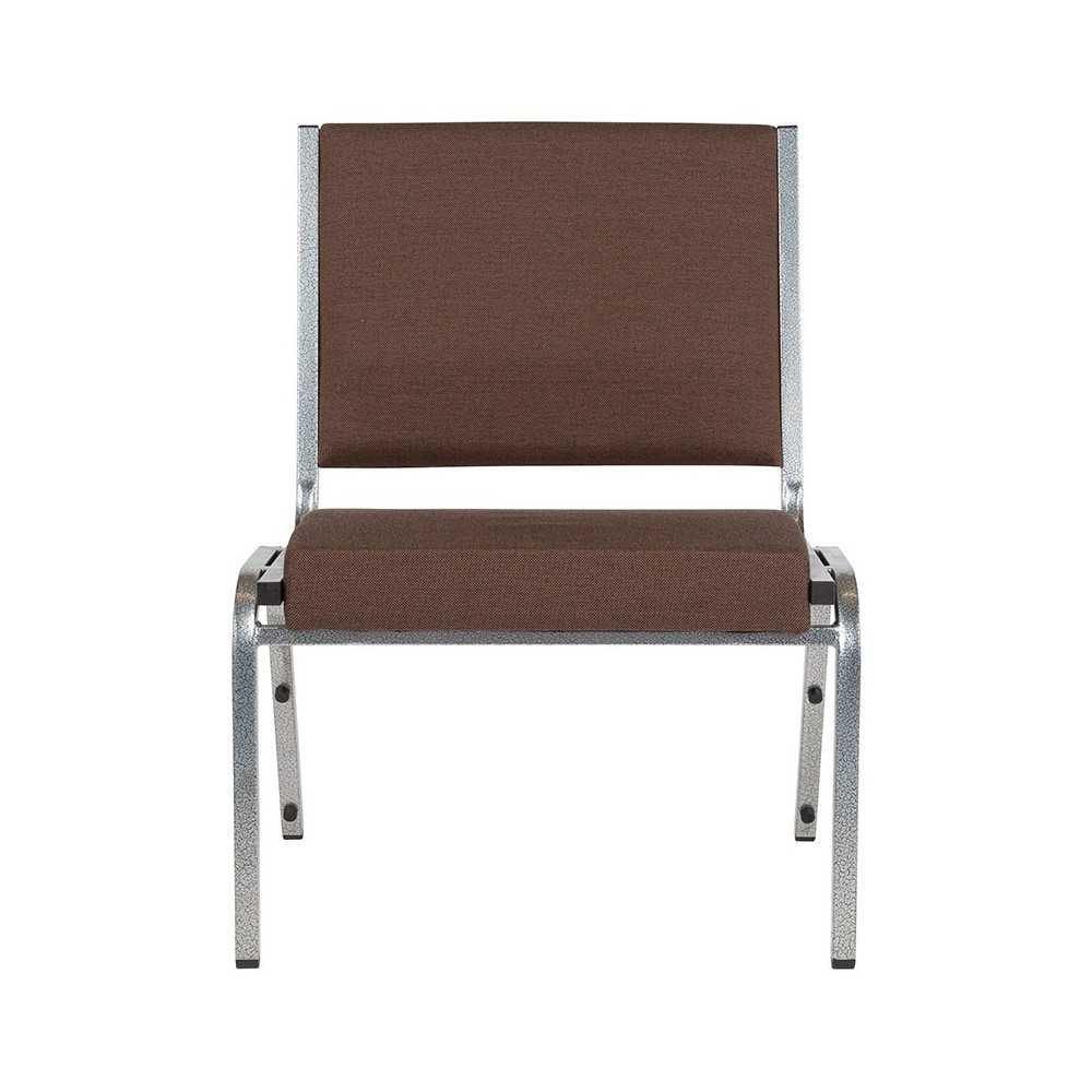 1500 lb. Rated Brown Antimicrobial Fabric Bariatric Medical Reception Chair