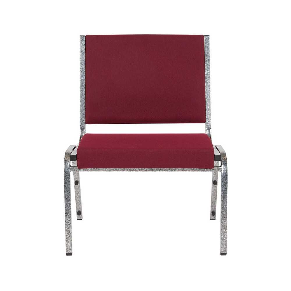 1500 lb. Rated Burgundy Antimicrobial Fabric Bariatric Medical Reception Chair