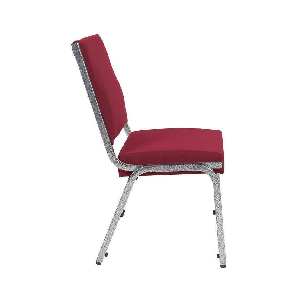 1500 lb. Rated Burgundy Antimicrobial Fabric Bariatric Medical Reception Chair