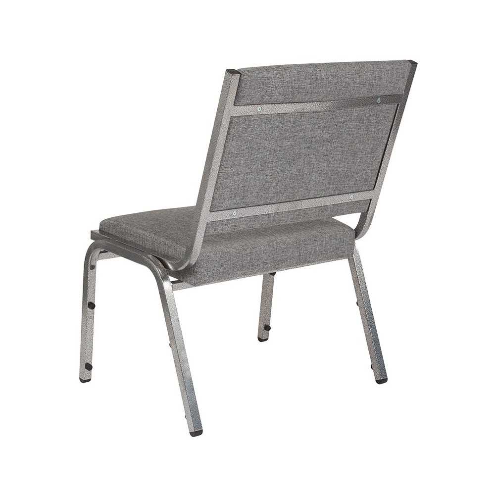 1500 lb. Rated Gray Antimicrobial Fabric Bariatric Medical Reception Chair
