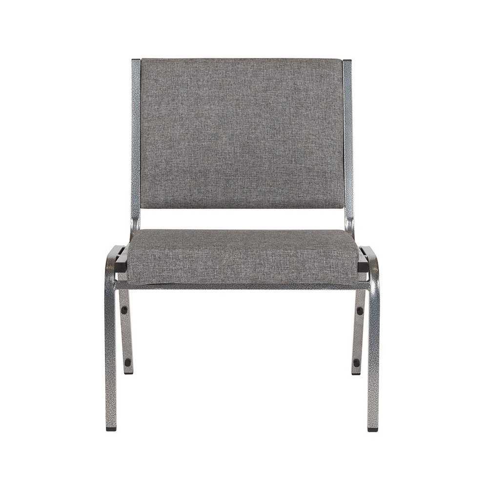 1500 lb. Rated Gray Antimicrobial Fabric Bariatric Medical Reception Chair