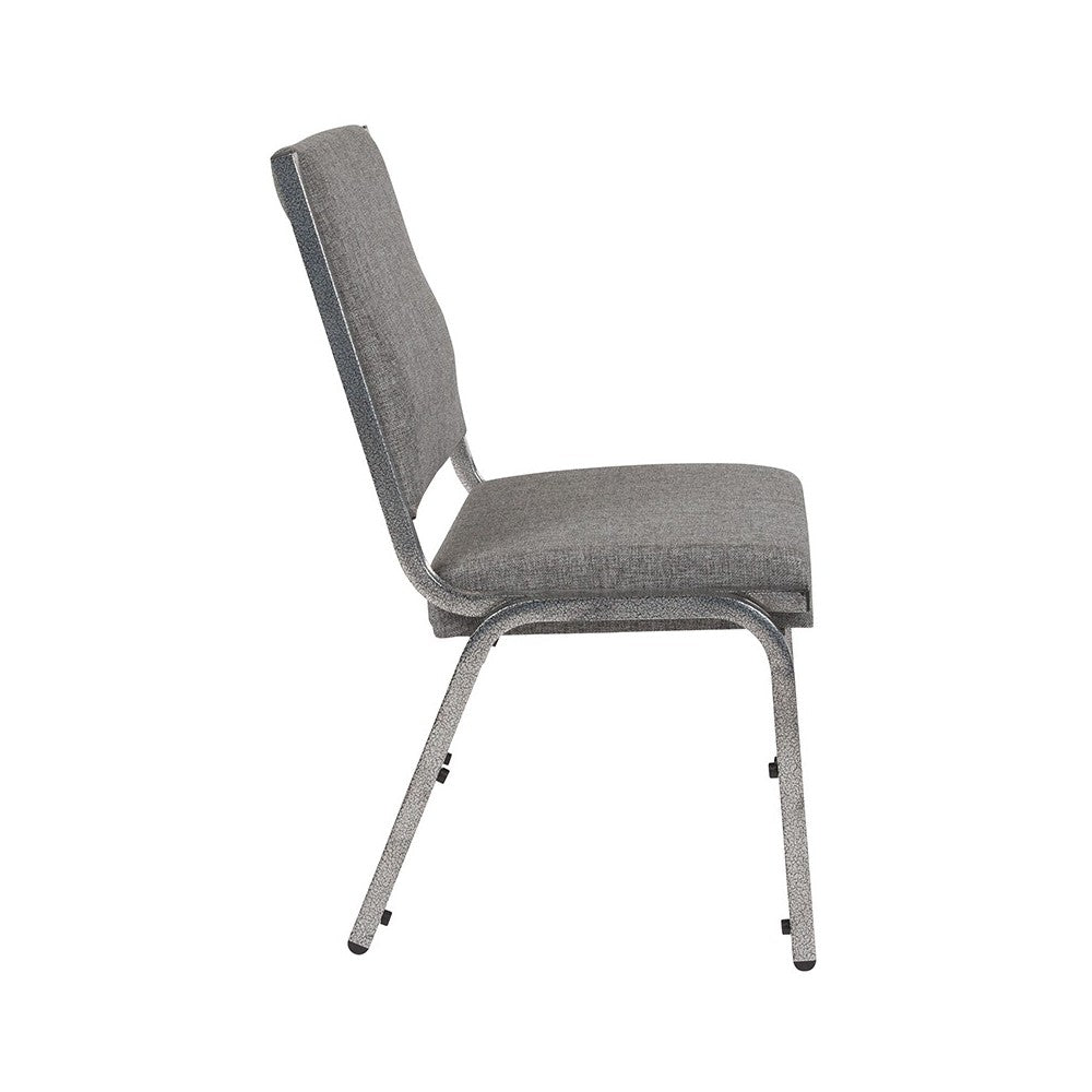 1500 lb. Rated Gray Antimicrobial Fabric Bariatric Medical Reception Chair
