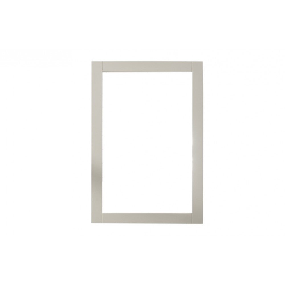 20" White Gray Mirror