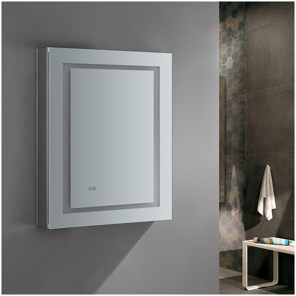 24x30 Bathroom Medicine Cabinet w/ LED Lighting & Defogger, FMC022430-R