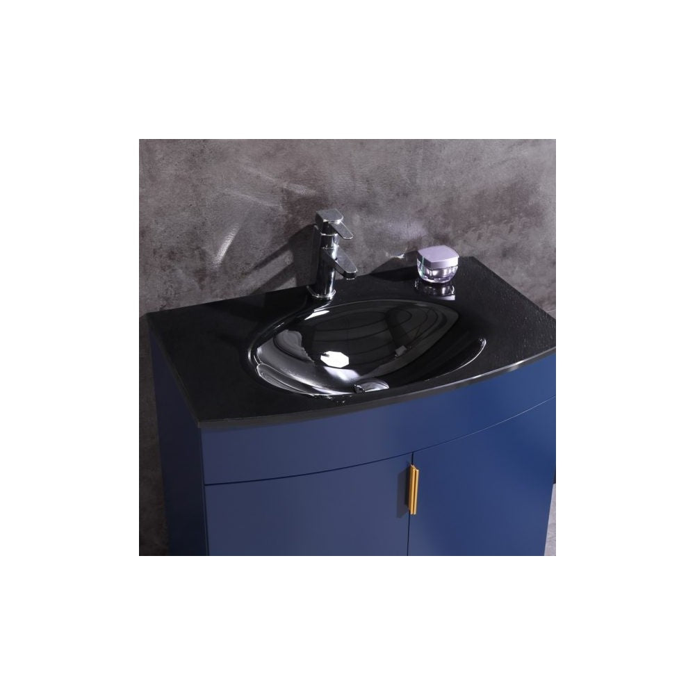 30" Blue Bathroom Vanity - Pvc