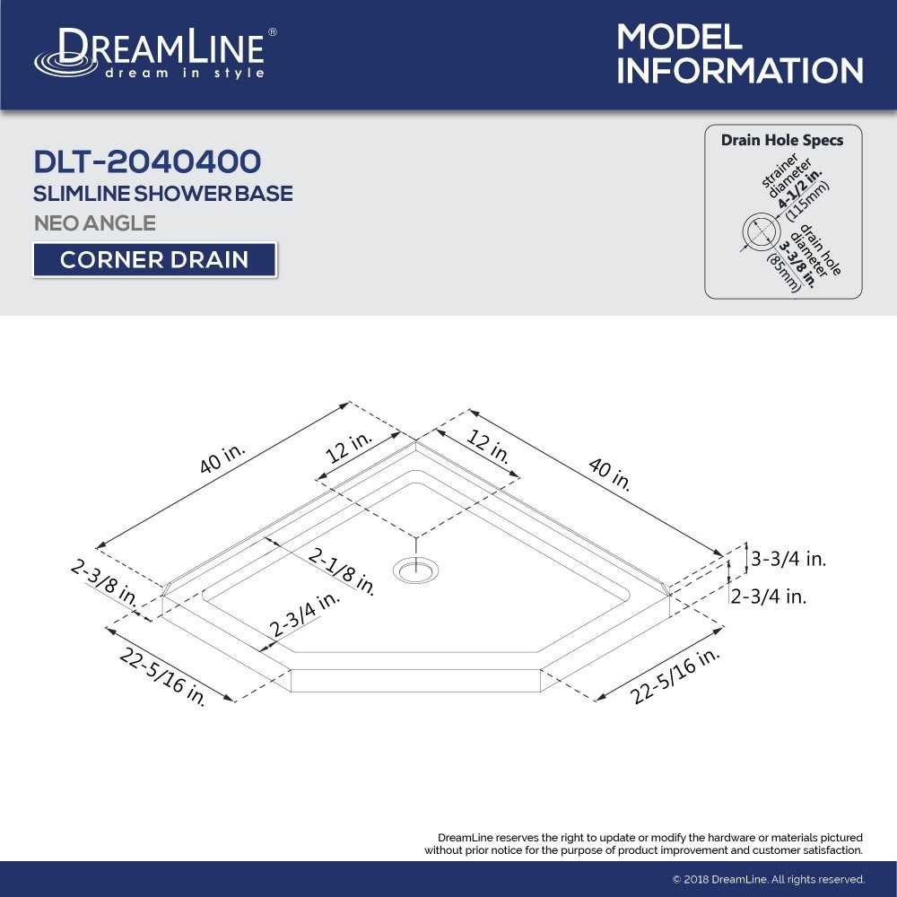 40 in. x 40 in. x 76 3/4 in. H Neo-Angle Shower Base and QWALL-4 Acrylic Corner Backwall Kit in White