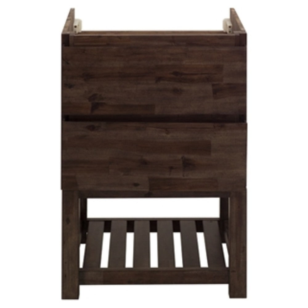 58 Floor Standing Open Bottom Double Sink Bathroom Cabinet, FCB31-241224ACA-FS