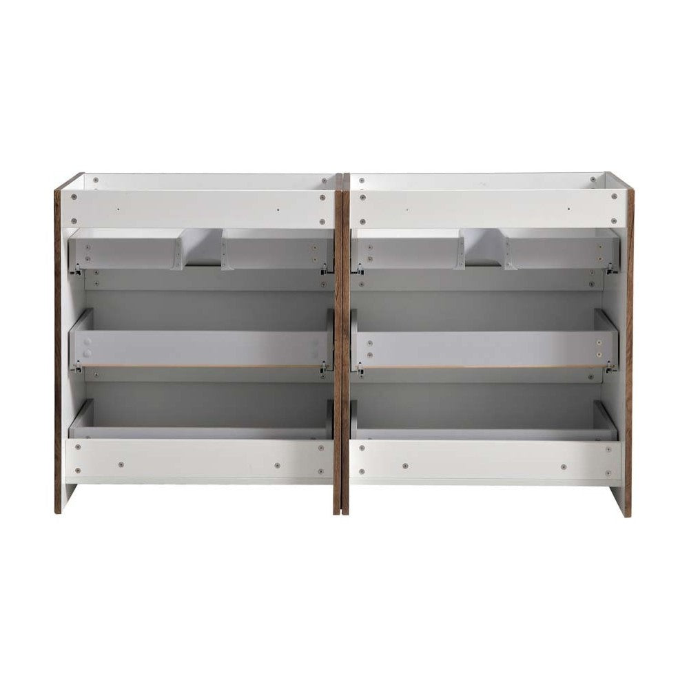 60 Rosewood Free Standing Double Sink Modern Bathroom Cabinet, FCB93-3030RW-D