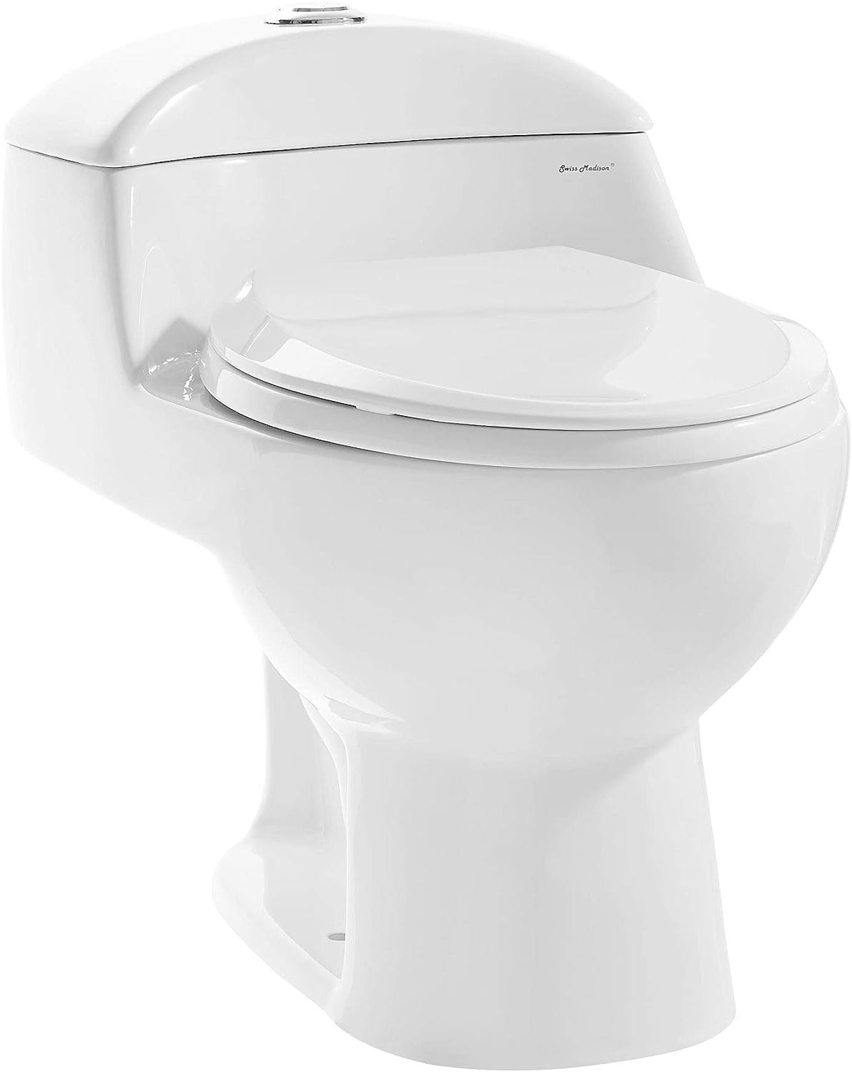 Swiss Madison SM-1T803 Chateau Elongated Toilet Dual Flush 0.8/1.28 Gpf (Soft Closing Quick Release Seat Included)