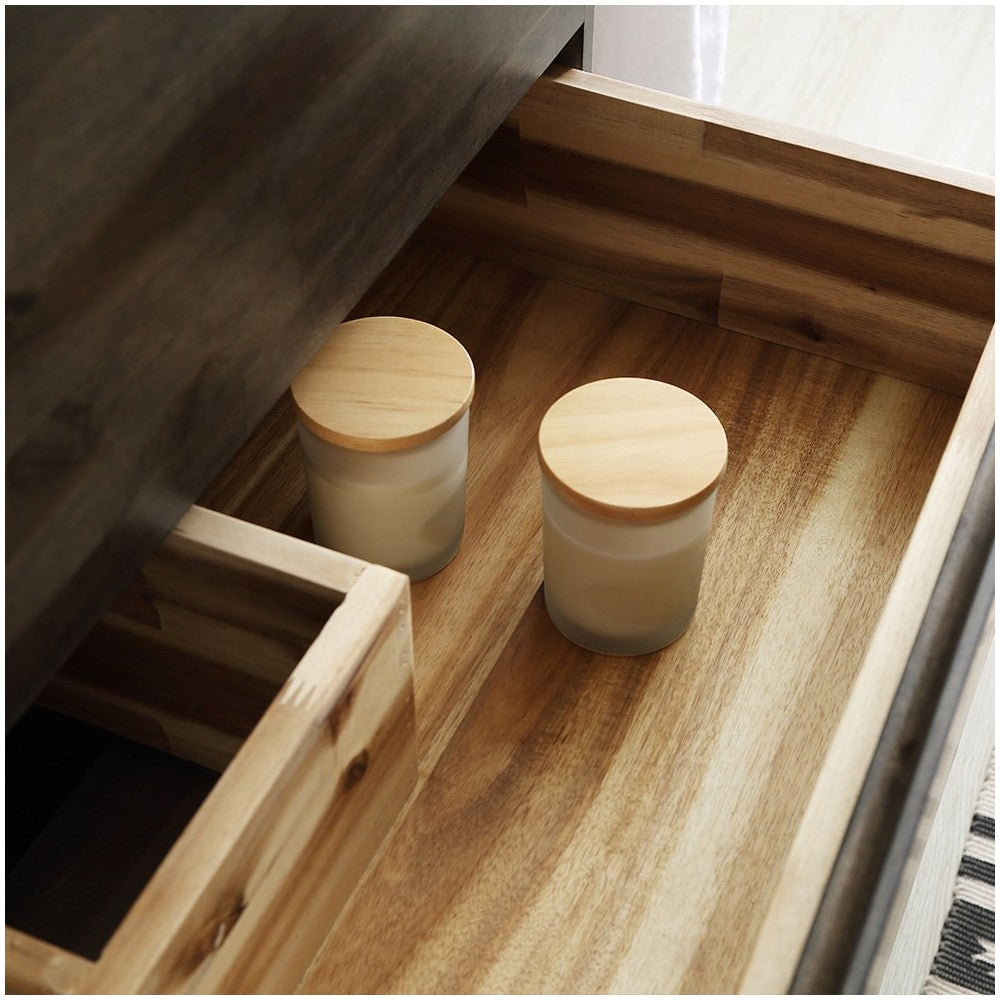 70 Floor Standing Open Bottom Double Sink Bathroom Cabinet, FCB31-3636ACA-FS