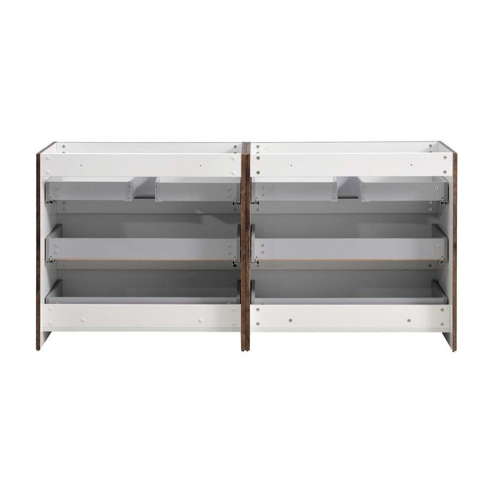 72 Rosewood Free Standing Double Sink Modern Bathroom Cabinet, FCB93-3636RW-D