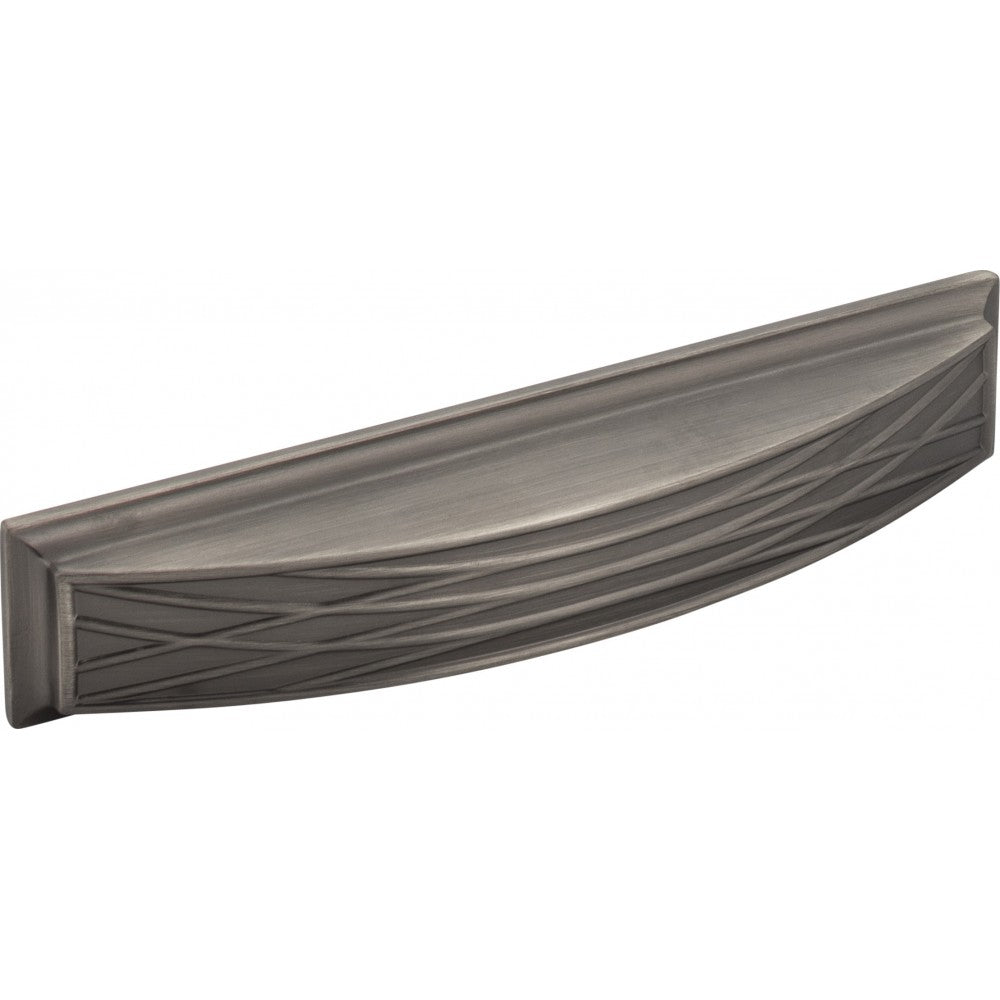 36" Weathered Gray Wavecrest Vanity, Steel Gray Cultured Marble Vanity Top, undermount rectangle bowl