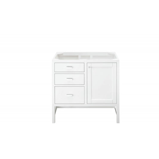Addison 36" Single Vanity Cabinet, Glossy White