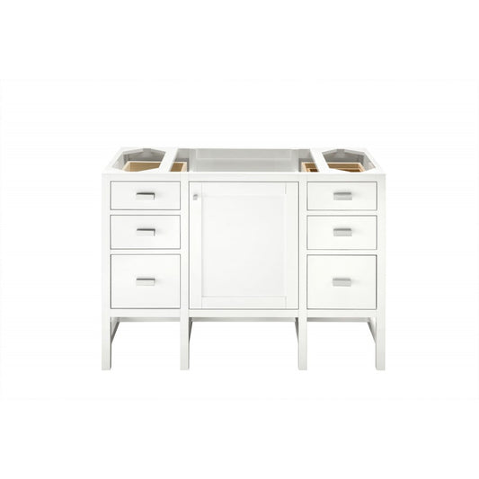 Addison 48" Single Vanity Cabinet, Glossy White