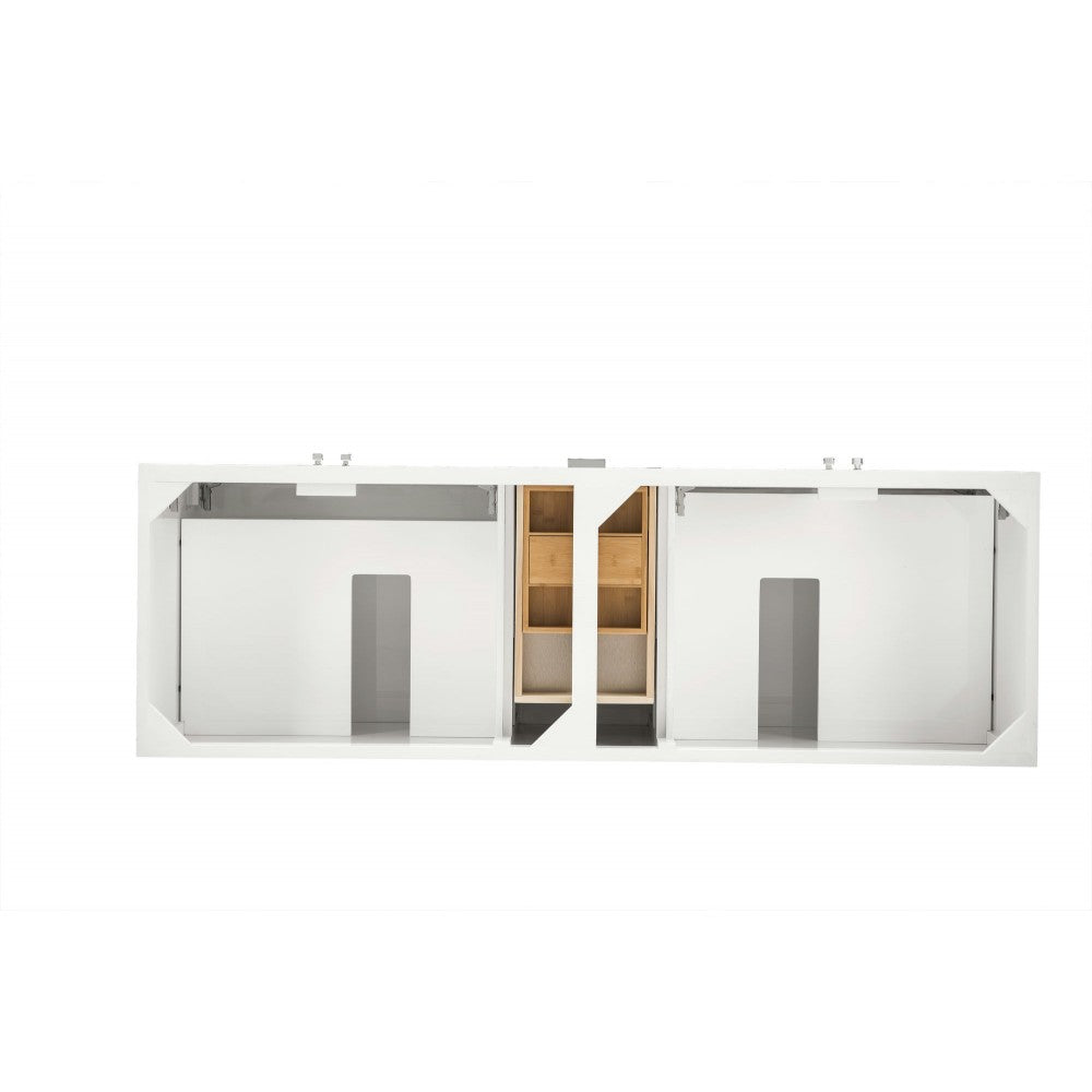 Addison 72" Double Vanity Cabinet, Glossy White