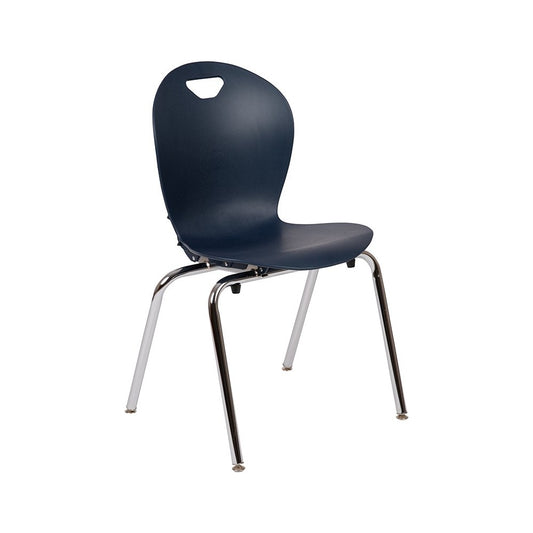 Advantage Titan Navy Student Stack School Chair - 18-inch