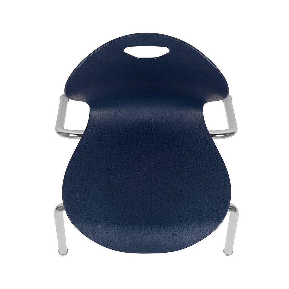 Advantage Titan Navy Student Stack School Chair - 18-inch