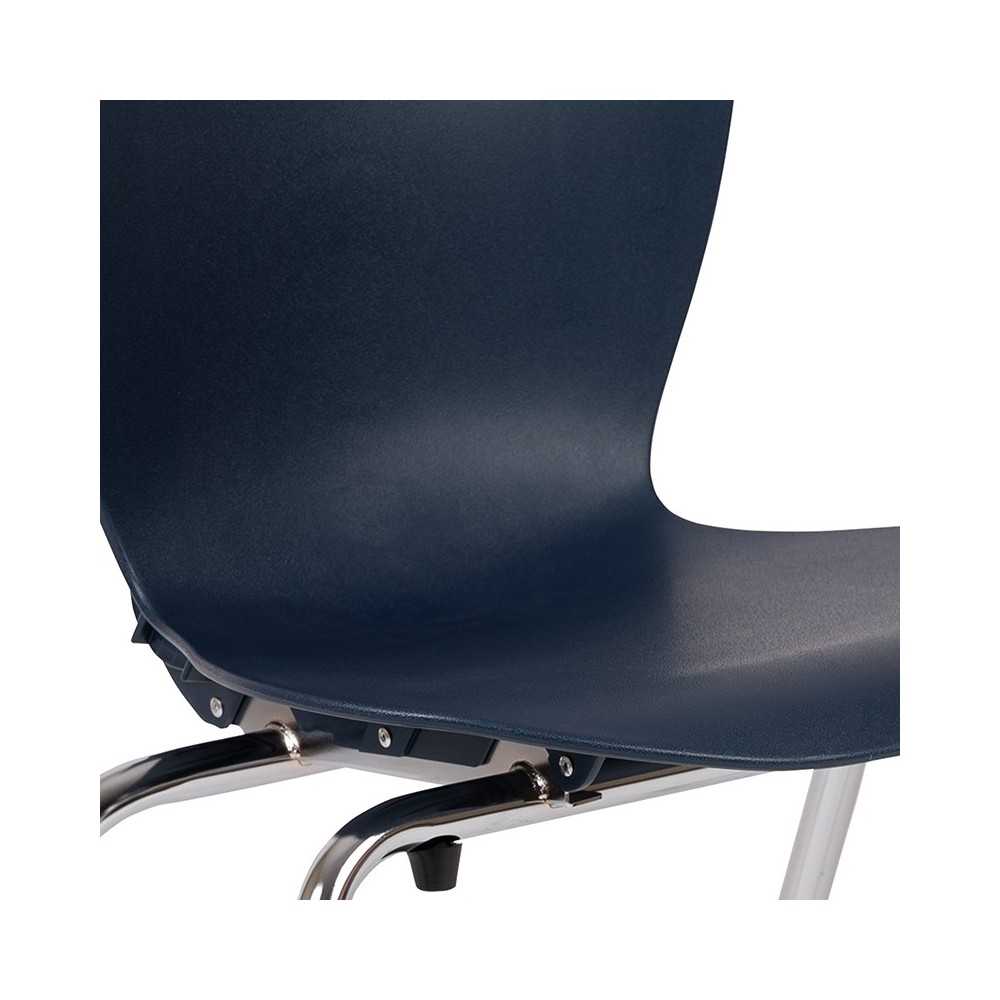 Advantage Titan Navy Student Stack School Chair - 18-inch