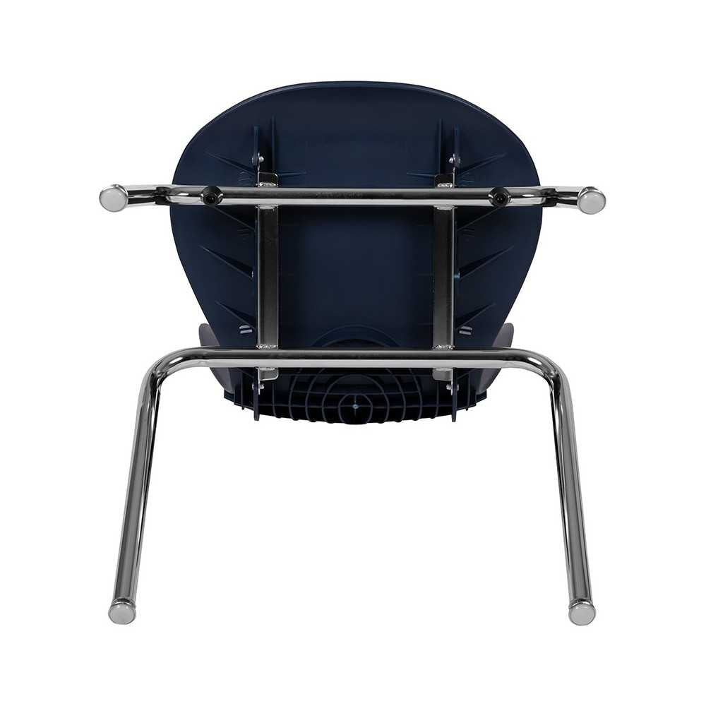 Advantage Titan Navy Student Stack School Chair - 18-inch