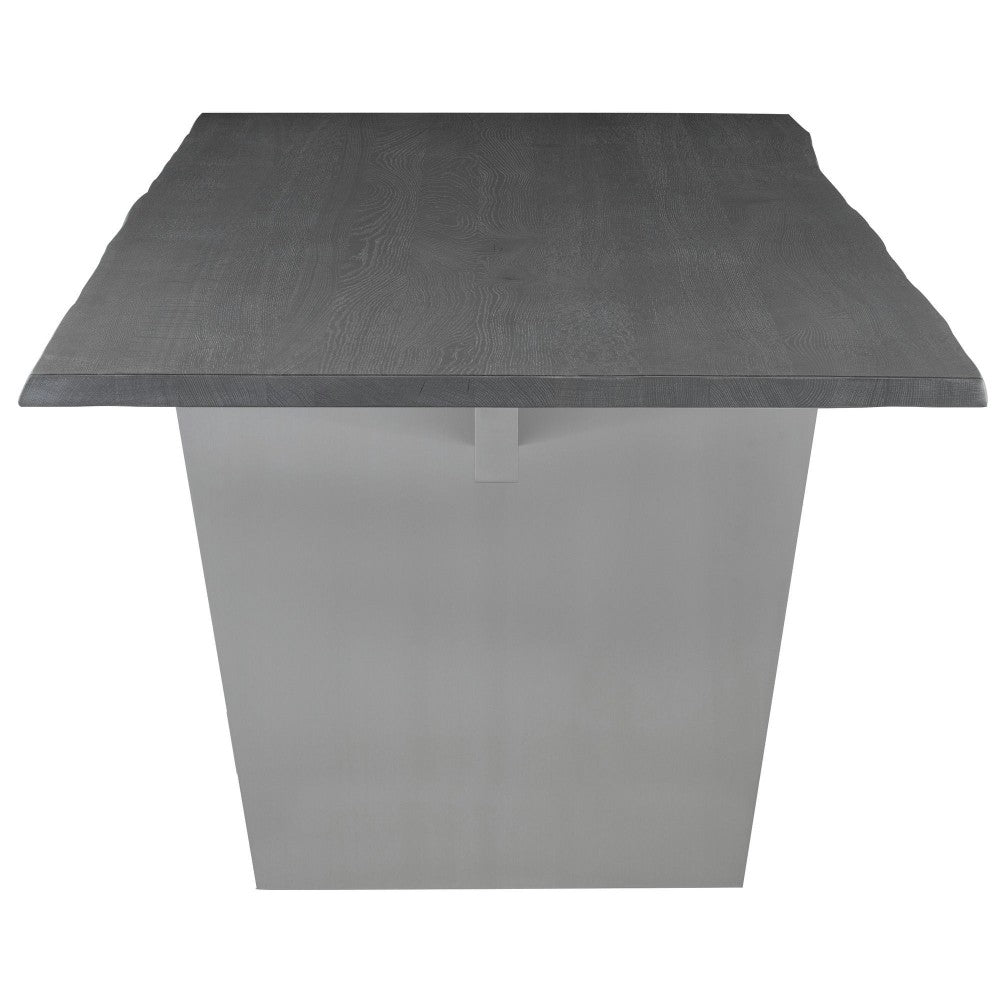 Aiden Oxidized Gray Wood Dining Table, HGNA575