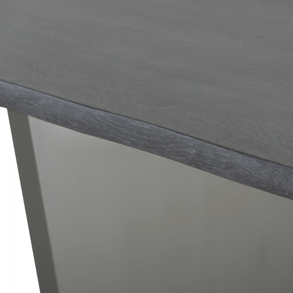 Aiden Oxidized Gray Wood Dining Table, HGNA577