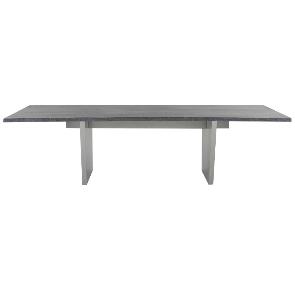 Aiden Oxidized Gray Wood Dining Table, HGNA577