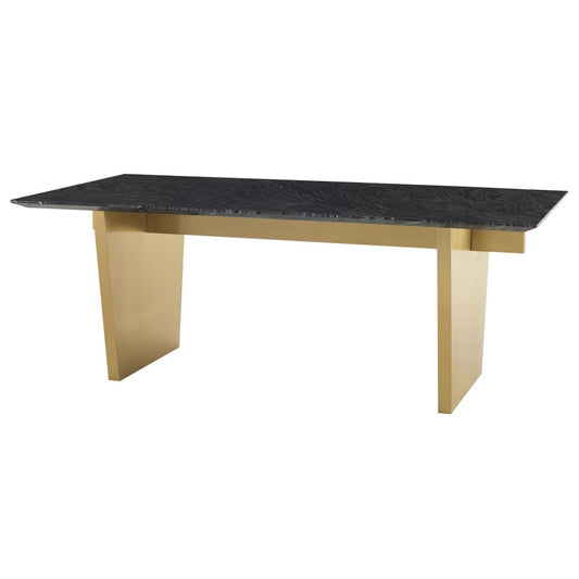 Aiden White Stone Dining Table, HGNA566