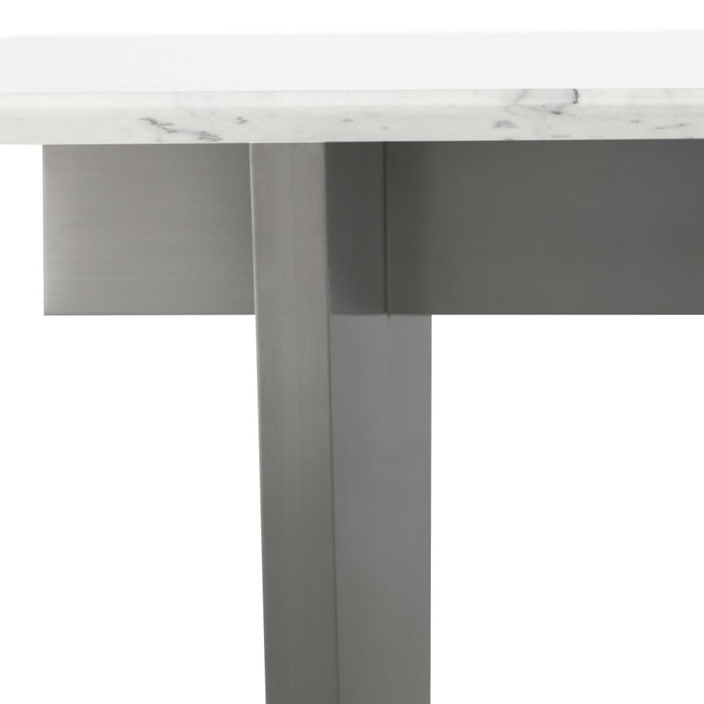 Aiden White Stone Dining Table, HGNA579