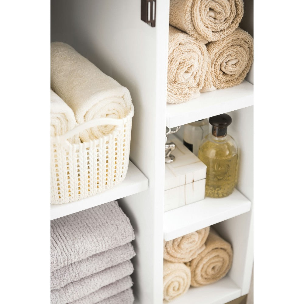 Alicante' 24" Single Vanity  White Radiant Gold w/White  Composite Top