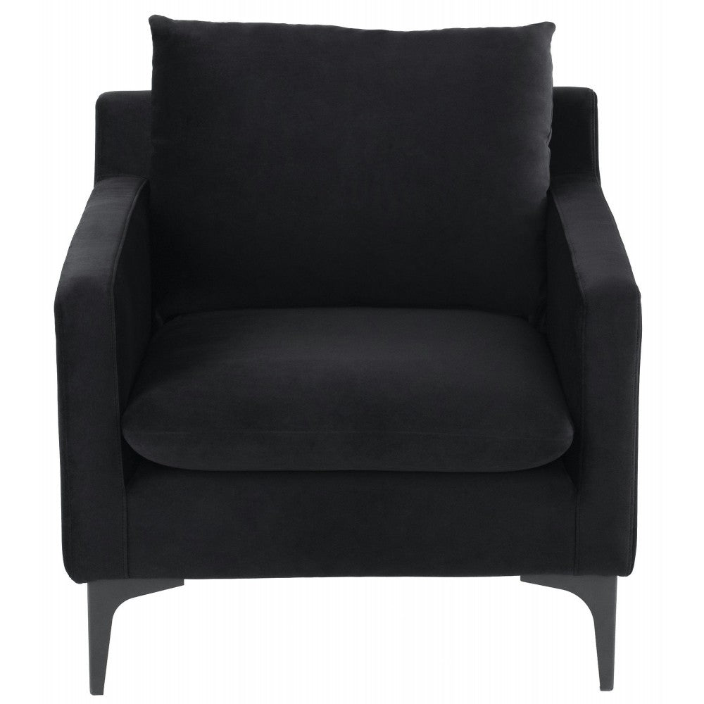 Anders Black Fabric Single Seat Sofa, HGSC590