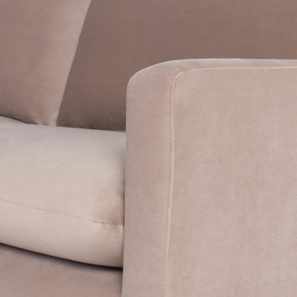 Anders Blush Fabric Sectional Sofa, HGSC832