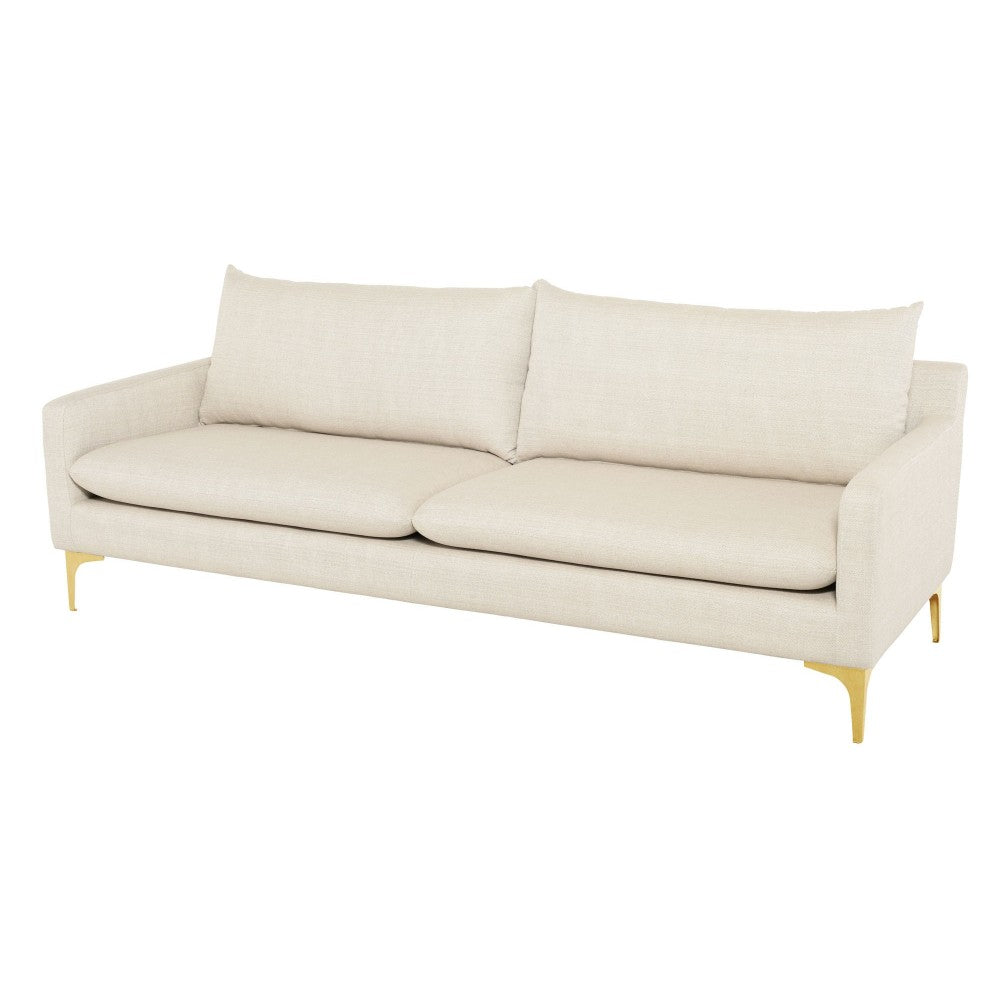 Anders Sand Fabric Triple Seat Sofa, HGSC490