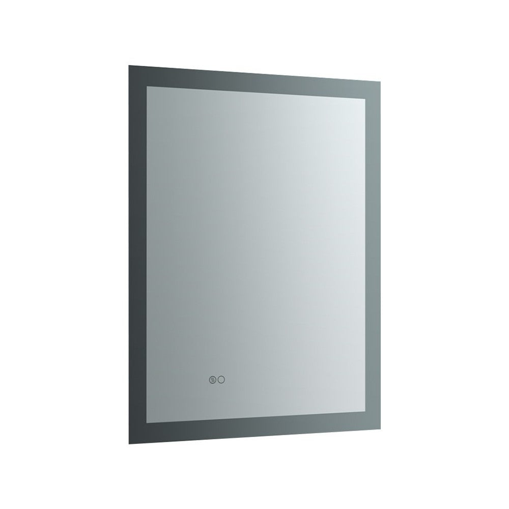 Angelo 24 Wide x 30 Tall Bathroom Mirror w/ Halo Style LED Lighting and Defogger