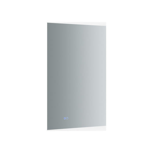 Angelo 24 Wide x 36 Tall Bathroom Mirror w/ Halo Style LED Lighting and Defogger