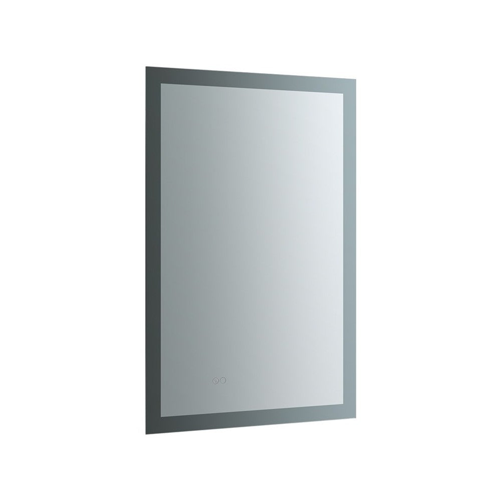 Angelo 24 Wide x 36 Tall Bathroom Mirror w/ Halo Style LED Lighting and Defogger