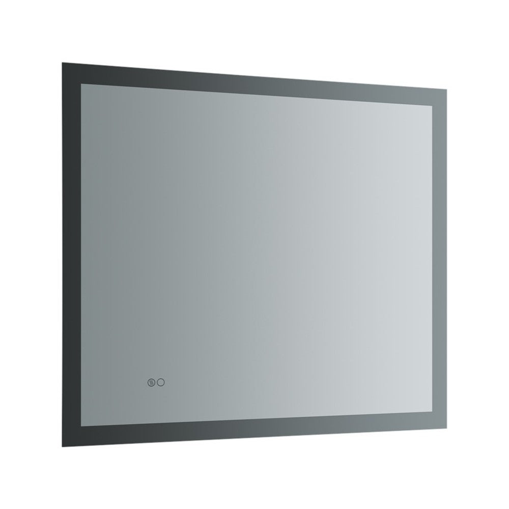 Angelo 36 Wide x 30 Tall Bathroom Mirror w/ Halo Style LED Lighting and Defogger