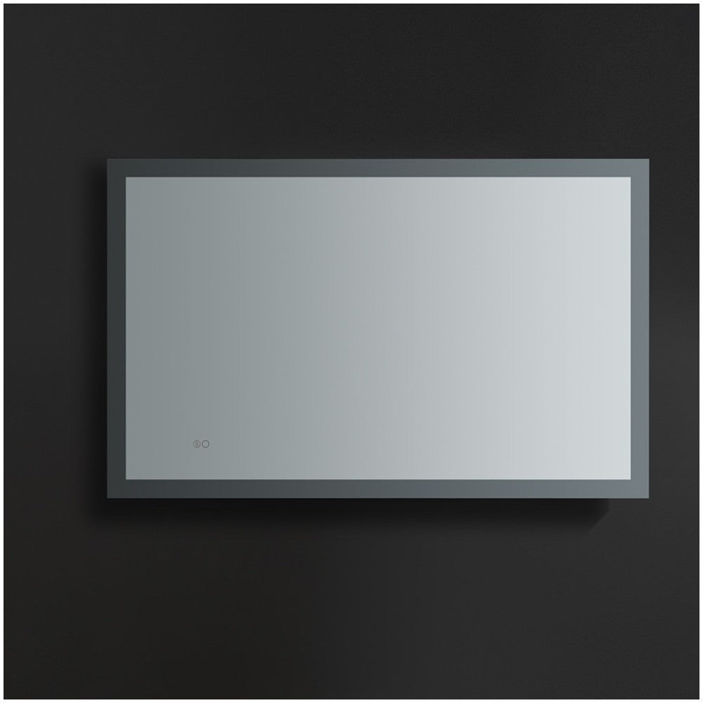 Angelo 48 Wide x 30 Tall Bathroom Mirror w/ Halo Style LED Lighting and Defogger