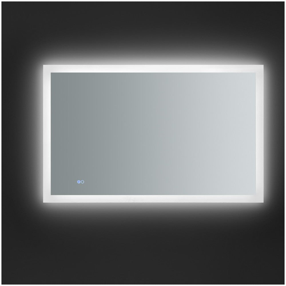 Angelo 48 Wide x 30 Tall Bathroom Mirror w/ Halo Style LED Lighting and Defogger