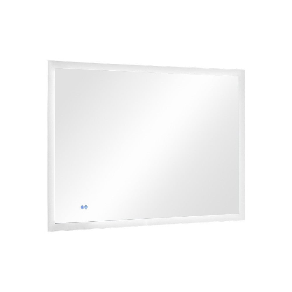 Angelo 48 Wide x 36 Tall Bathroom Mirror w/ Halo Style LED Lighting and Defogger