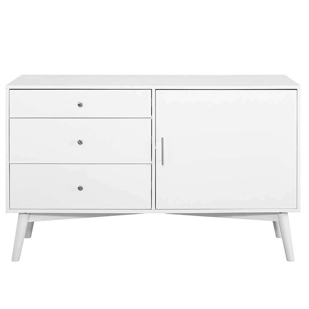 angelo:HOME 52" Mid Century Modern TV Stand - White