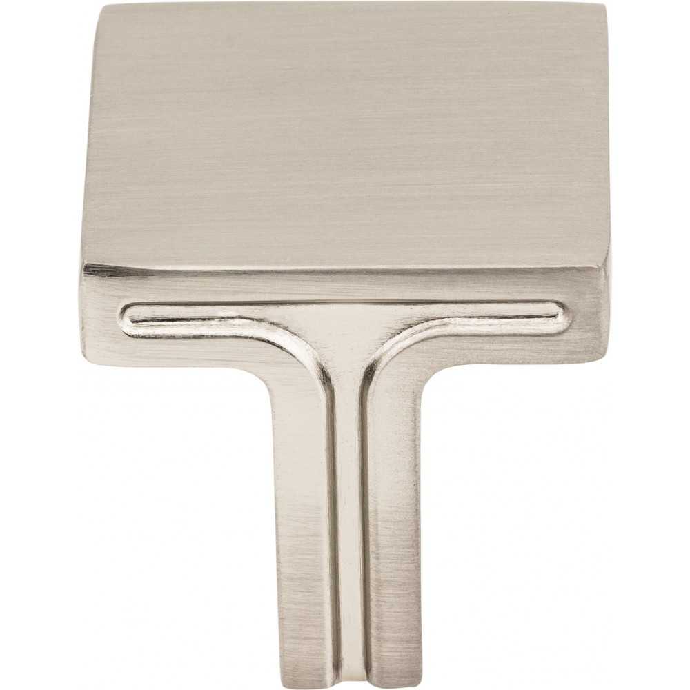 1-1/4" Overall Length Brushed Oil Rubbed Bronze Square Delmar Cabinet Knob