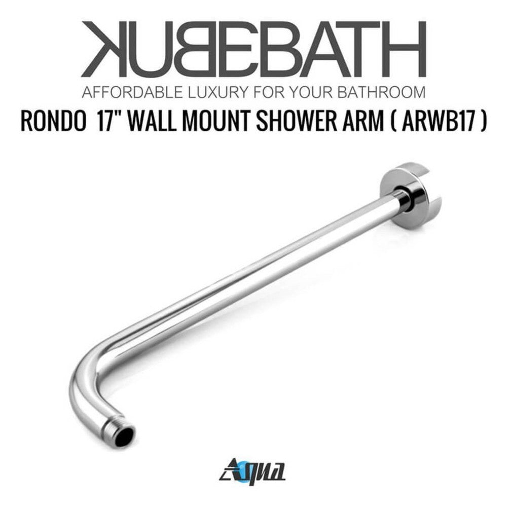 Aqua Rondo Shower Set With 12" Rain Shower, Handheld and Tub Filler