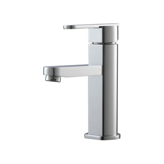 Aqua Roundo Single Hole Mount Bathroom Vanity Faucet, Chrome