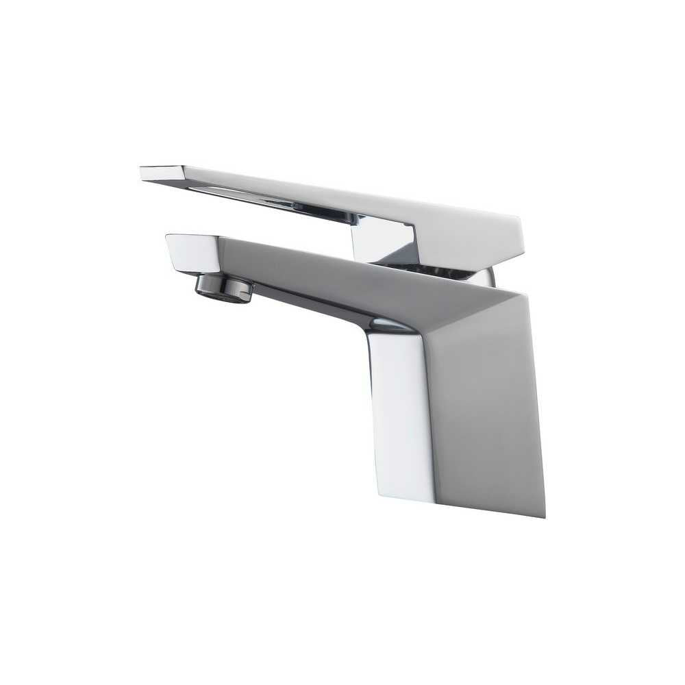 Aqua Siza Single Lever Modern Bathroom Vanity Faucet, Chrome